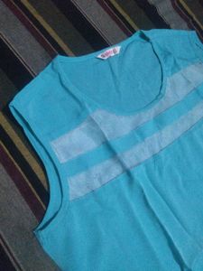 Light Blue Sleeveless Top