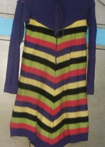 Striped Knit Dress kurti