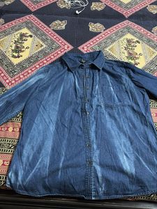 Denim Button-Up Shirt