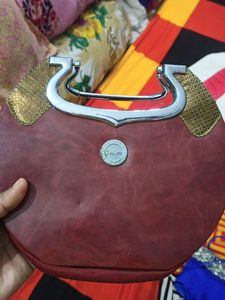 Metal Artificial Leather Ladies Purse