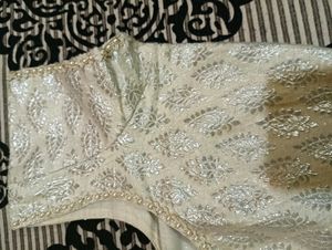 White Silver Blouse