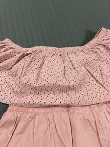 Chic Off-Shoulder Eyelet Top