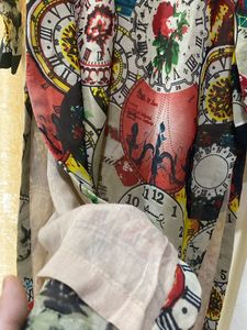 Unique Clock Print kurti