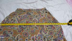 Boho Paisley Print Wrap Skirt