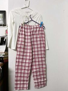 Zara Comfy Plaid Pajama Set