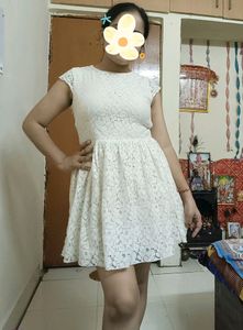 Off-white Mini Dress
