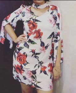 Floral Print Mini Dress