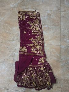 Embroidered Silk Saree