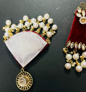 Fabric Fancy Long Have Earrings