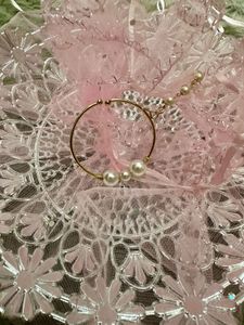 Elegant Pearl &amp; Gold Tone Nosering