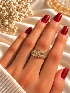 Sparkling Cluster Anti Tarnish Ring