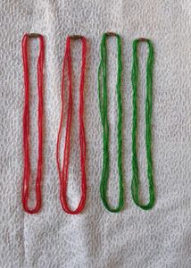 Red/green Beaded Necklace