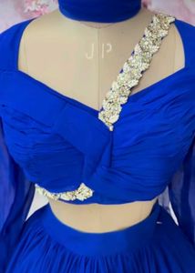 Royal Blue Lehenga Choli Set