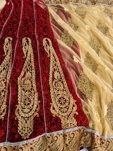 Heavy embroidered net saree