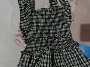 Gingham Ruffle Dress