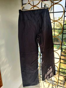 Wide Leg Twill Pant (High waist)