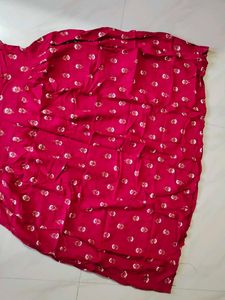 Red Paisley Print Dress