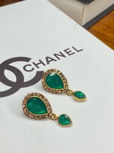 Elegant Green Drop Earrings