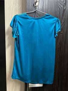 Beautiful Teal Nightgown with Lace Trim