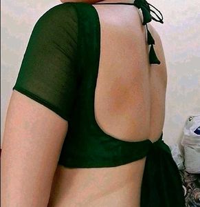 georgette knotted blouse padded