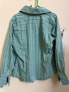 Striped Button-Up Shirt