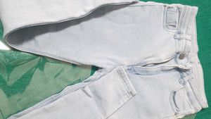 Light Blue Distressed Denim Jeans