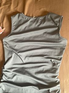 Gray Sleeveless Tank Top