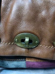 Fossil Boho Patchwork Leather Bag
