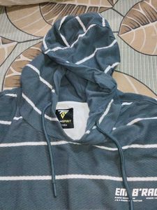 Men's Striped Hoodie T-Shirt Sealed pack