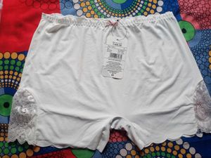 White Lace Trim Shapewear Shorts