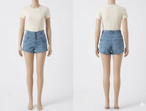 High-Waisted Denim Shorts