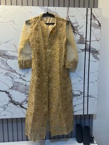 Heavy embroidered Golden Kurta Bust- 32/30