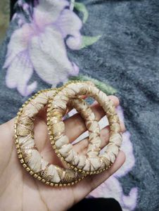 Handcrafted Embroidered Bangles (Set of 2)