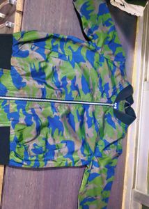 Stylish Camo Print Jacket