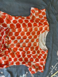 Orange Detailing Dress