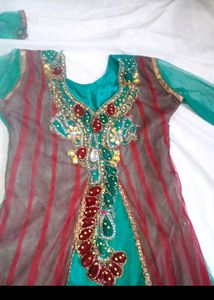 Beautiful Ethnic - Teal &amp; Maroon