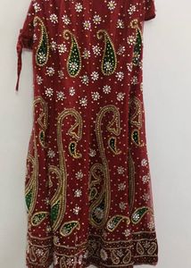 Red Heavy Designer Bridal Lehanga