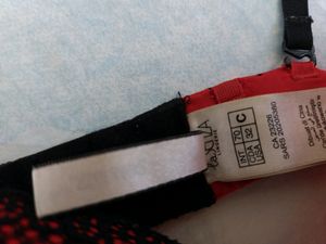 La Senza  Red And Black Bra