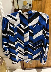 AND Geometric Print Top
