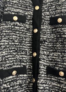 Chic Tweed Style Cardigan
