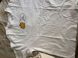 White Garfield "I Hate Mondays" T-Shirt