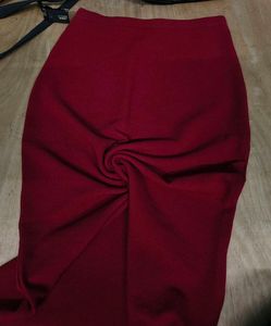 Berrylush High Rise Pencil Maxi Skirt