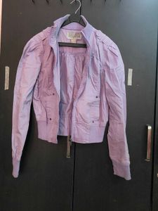 Lavender Bomber Jacket