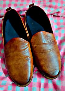Men's Brown Leather Loafers