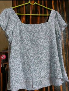 Anko Green Floral Print Top