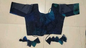 Blue floral lehnga