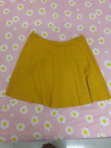 Mustard Yellow Skater Skirt