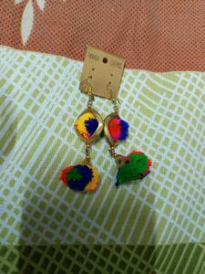 colourful Earrings and bracelet