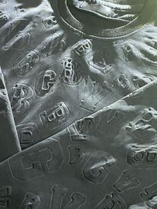 Stylish Embossed Letter Sweatshirt