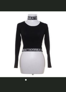 BabeAttack Halter Crop Sweater Size MDivided